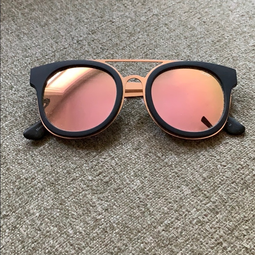 Quay Mirrored Brooklyn Wayfarer Sunglasses